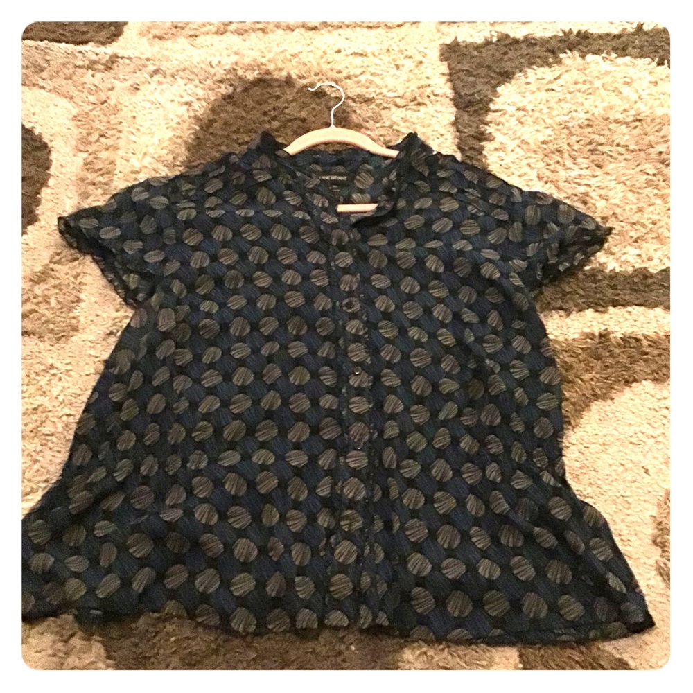 Causal Short Sleeve Blouse (100% Polyester)